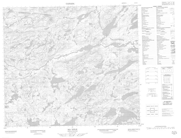 No Title Topographic Paper Map 013N12 at 1:50,000 scale