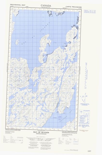 Bay Of Islands Topographic Paper Map 013O04E at 1:50,000 scale