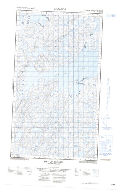 Bay Of Islands Topographic Paper Map 013O04W at 1:50,000 scale