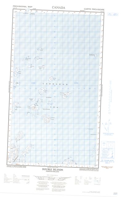 Double Islands Topographic Paper Map 013O05E at 1:50,000 scale