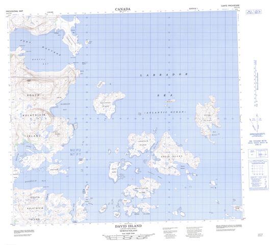 David Island Topographic Paper Map 014C14 at 1:50,000 scale