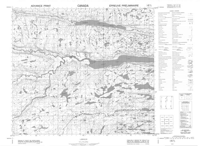No Title Topographic Paper Map 014D02 at 1:50,000 scale