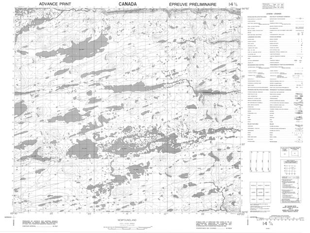 No Title Topographic Paper Map 014D06 at 1:50,000 scale