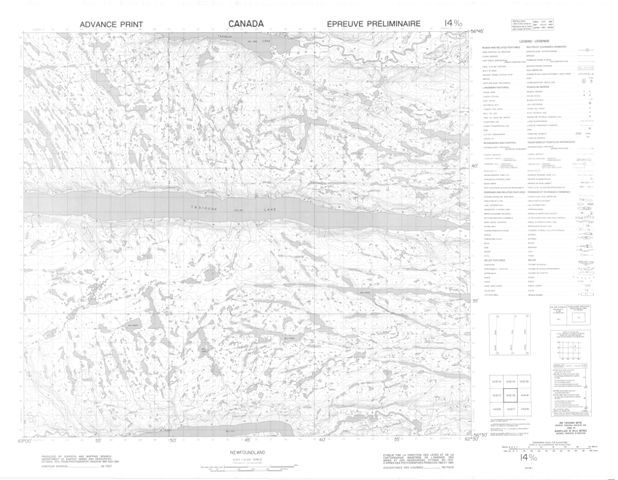 No Title Topographic Paper Map 014D10 at 1:50,000 scale
