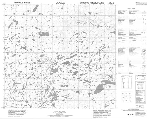 No Title Topographic Paper Map 014E06 at 1:50,000 scale