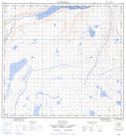 No Title Topographic Paper Map 014E14 at 1:50,000 scale