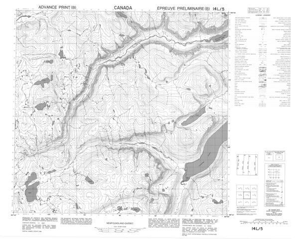 No Title Topographic Paper Map 014L05 at 1:50,000 scale