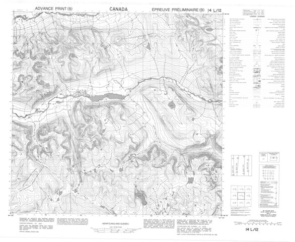 No Title Topographic Paper Map 014L12 at 1:50,000 scale