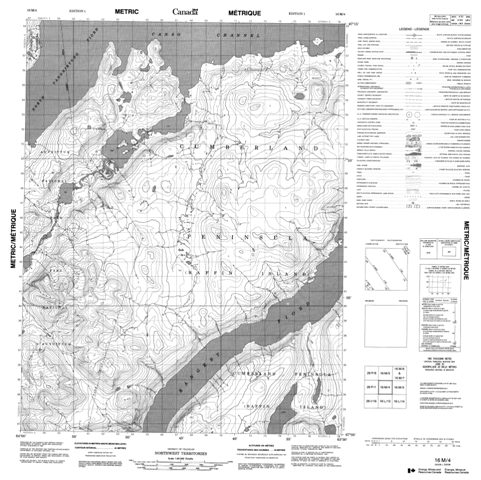 No Title Topographic Paper Map 016M04 at 1:50,000 scale