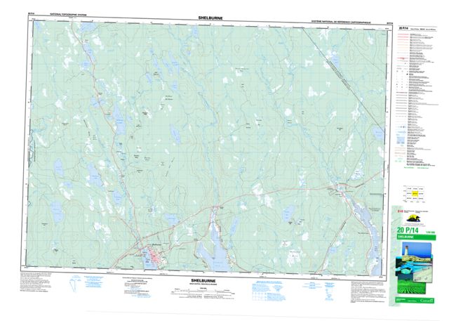 Shelburne Topographic Paper Map 020P14 at 1:50,000 scale