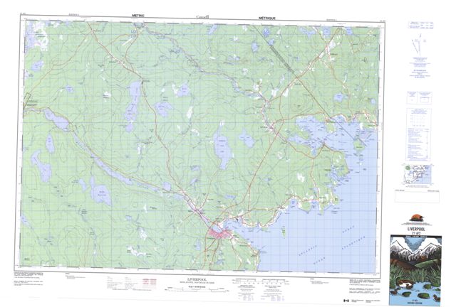 Liverpool Topographic Paper Map 021A02 at 1:50,000 scale