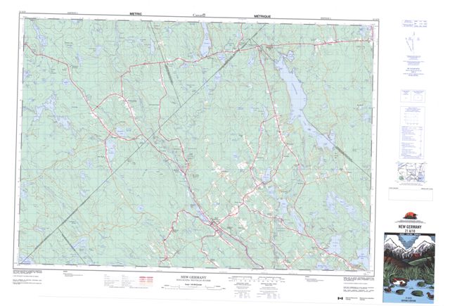 New Germany Topographic Paper Map 021A10 at 1:50,000 scale
