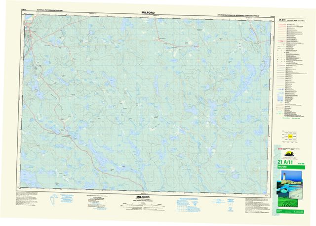 Milford Topographic Paper Map 021A11 at 1:50,000 scale