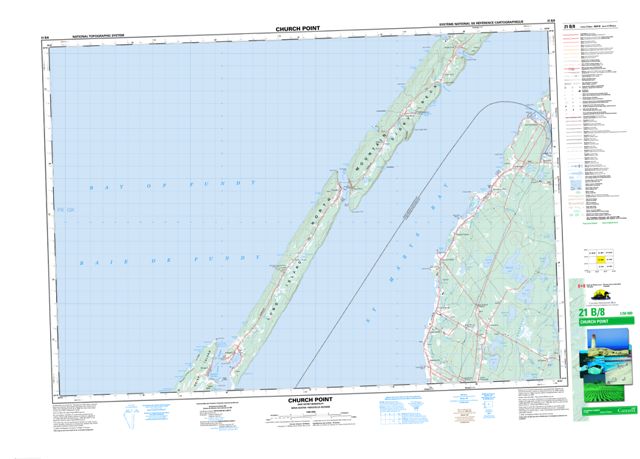 Church Point Topographic Paper Map 021B08 at 1:50,000 scale