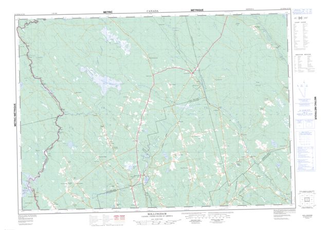 Rollingdam Topographic Paper Map 021G06 at 1:50,000 scale