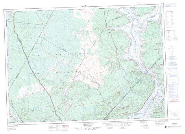 Hampstead Topographic Paper Map 021G09 at 1:50,000 scale
