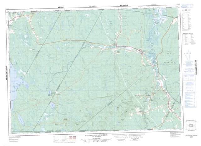 Fredericton Junction Topographic Paper Map 021G10 at 1:50,000 scale