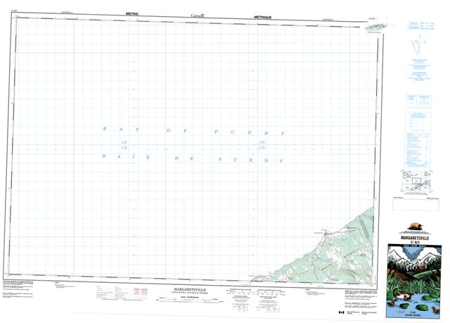 Margaretsville Topographic Paper Map 021H03 at 1:50,000 scale