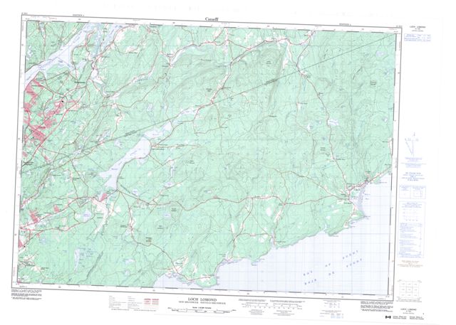 Loch Lomond Topographic Paper Map 021H05 at 1:50,000 scale