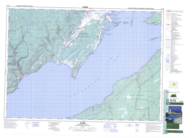 Alma Topographic Paper Map 021H10 at 1:50,000 scale