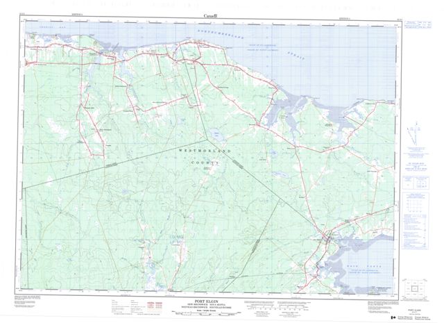 Port Elgin Topographic Paper Map 021I01 at 1:50,000 scale