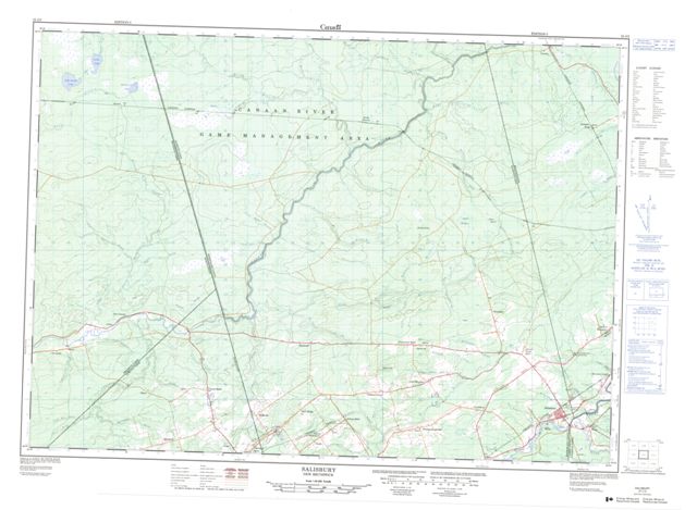 Salisbury Topographic Paper Map 021I03 at 1:50,000 scale