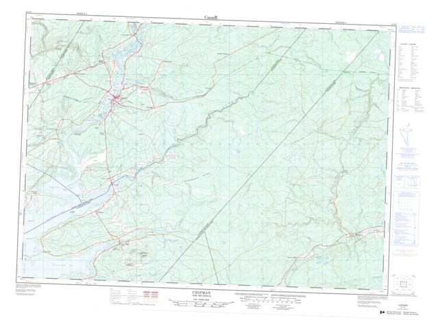 Chipman Topographic Paper Map 021I04 at 1:50,000 scale