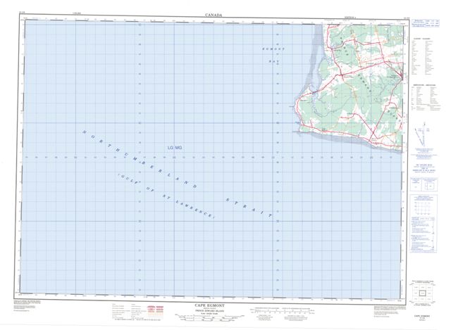Cape Egmont Topographic Paper Map 021I08 at 1:50,000 scale