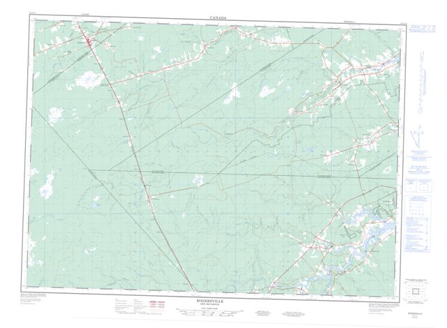 Rogersville Topographic Paper Map 021I11 at 1:50,000 scale