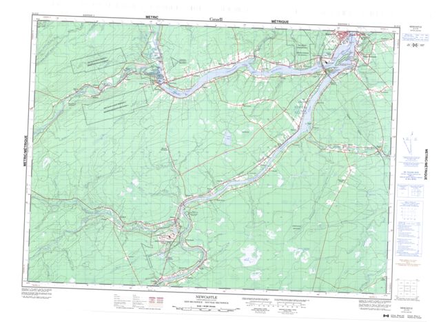 Newcastle Topographic Paper Map 021I13 at 1:50,000 scale