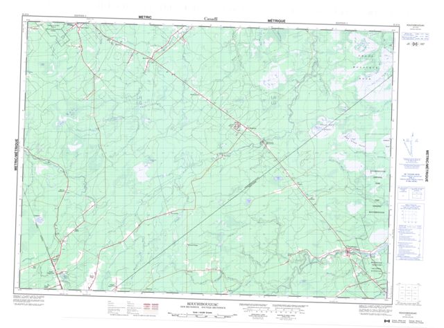 Kouchibouguac Topographic Paper Map 021I14 at 1:50,000 scale