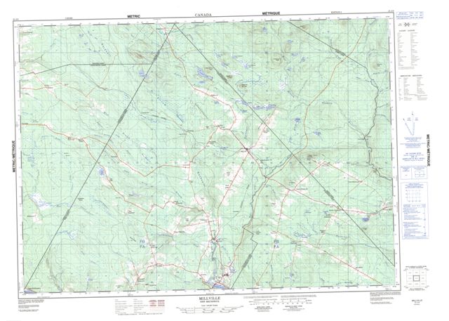 Millville Topographic Paper Map 021J03 at 1:50,000 scale