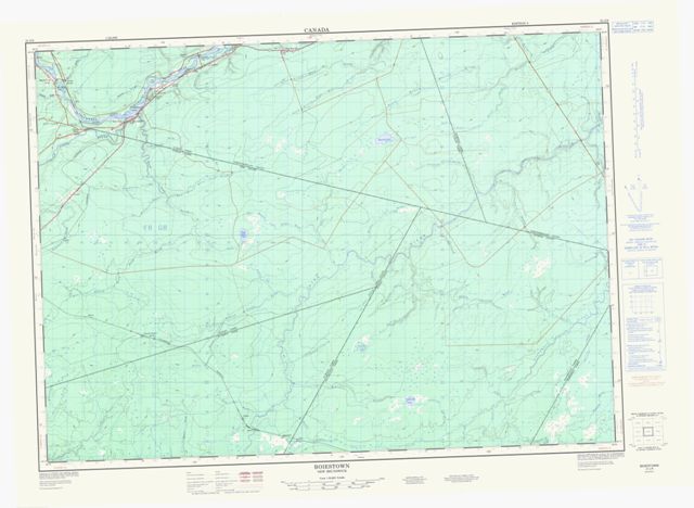 Boiestown Topographic Paper Map 021J08 at 1:50,000 scale