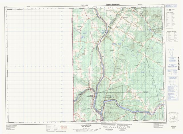 Aroostook Topographic Paper Map 021J13 at 1:50,000 scale