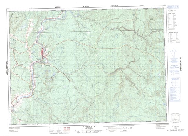 Plaster Rock Topographic Paper Map 021J14 at 1:50,000 scale