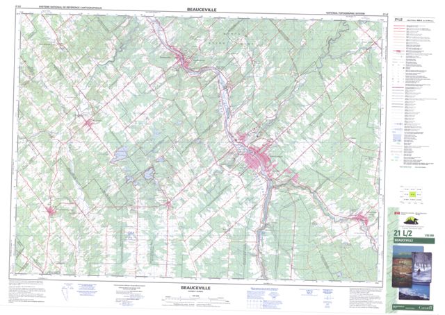 Beauceville Topographic Paper Map 021L02 at 1:50,000 scale