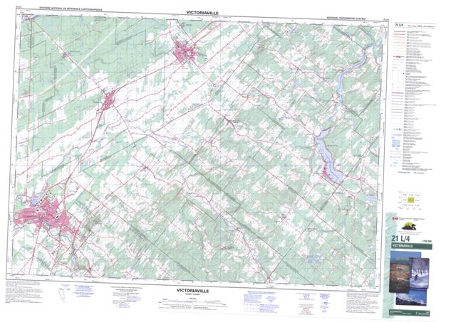 Victoriaville Topographic Paper Map 021L04 at 1:50,000 scale
