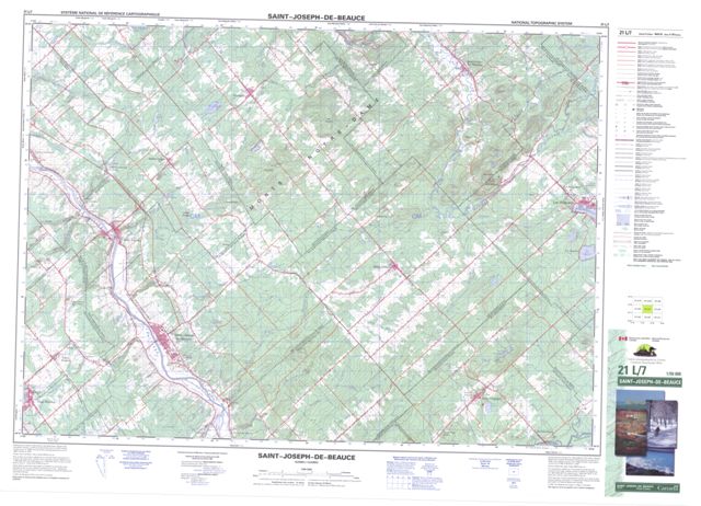 St-Joseph-De-Beauce Topographic Paper Map 021L07 at 1:50,000 scale