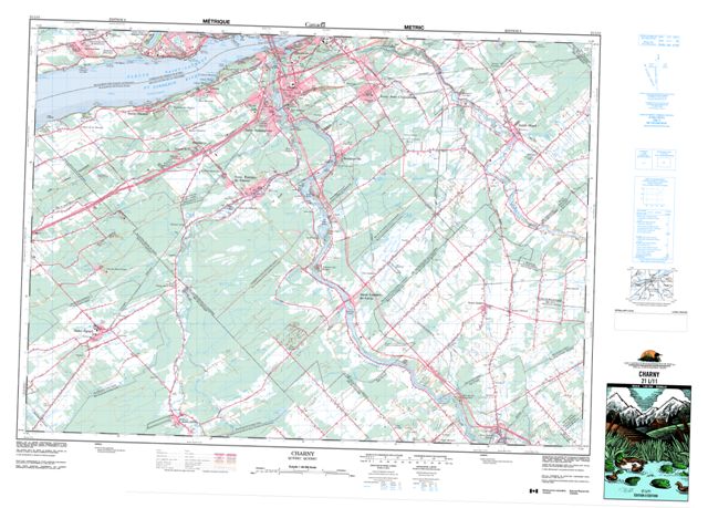 Charny Topographic Paper Map 021L11 at 1:50,000 scale