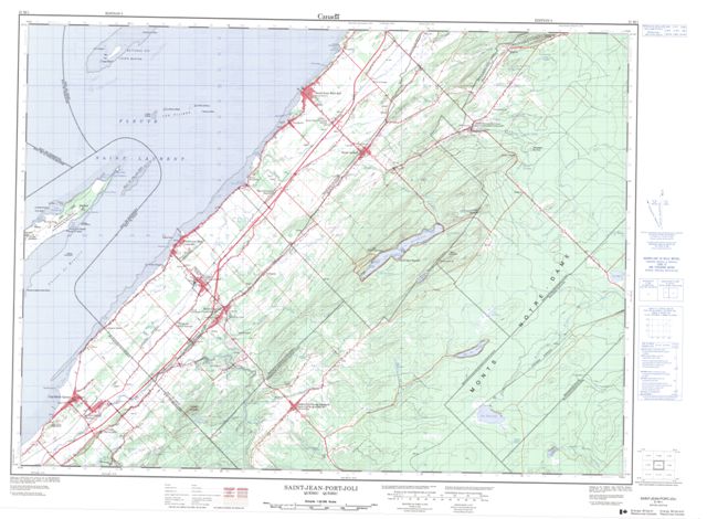 Saint-Jean-Port-Joli Topographic Paper Map 021M01 at 1:50,000 scale