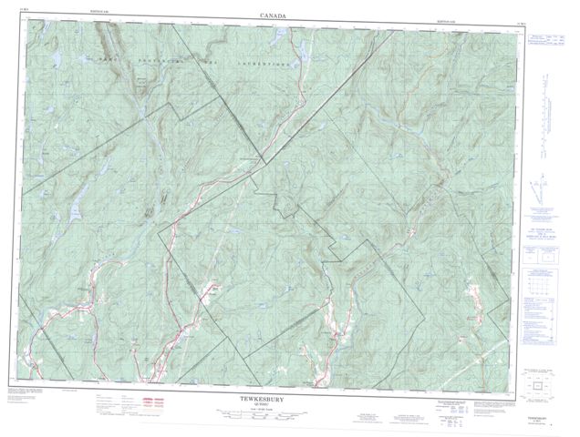 Tewkesbury Topographic Paper Map 021M03 at 1:50,000 scale
