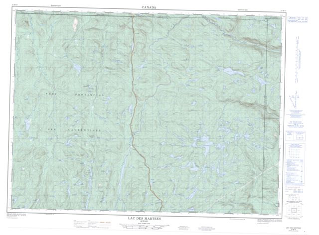 Lac Des Martres Topographic Paper Map 021M15 at 1:50,000 scale