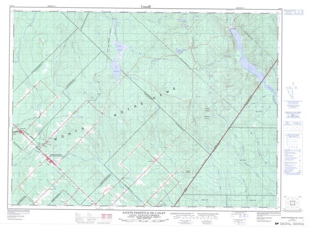 Ste-Perpetue-De-Islet Topographic Paper Map 021N04 at 1:50,000 scale