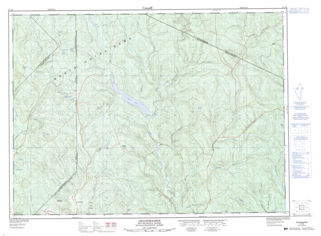Grandmaison Topographic Paper Map 021N09 at 1:50,000 scale