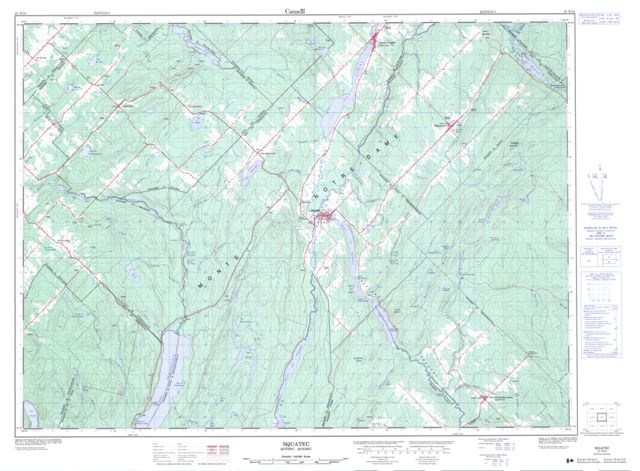 Squatec Topographic Paper Map 021N15 at 1:50,000 scale