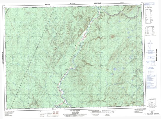 Riley Brook Topographic Paper Map 021O03 at 1:50,000 scale