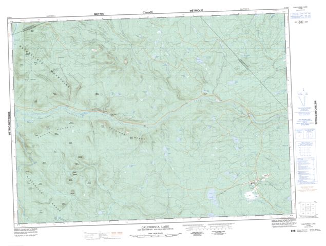California Lake Topographic Paper Map 021O08 at 1:50,000 scale