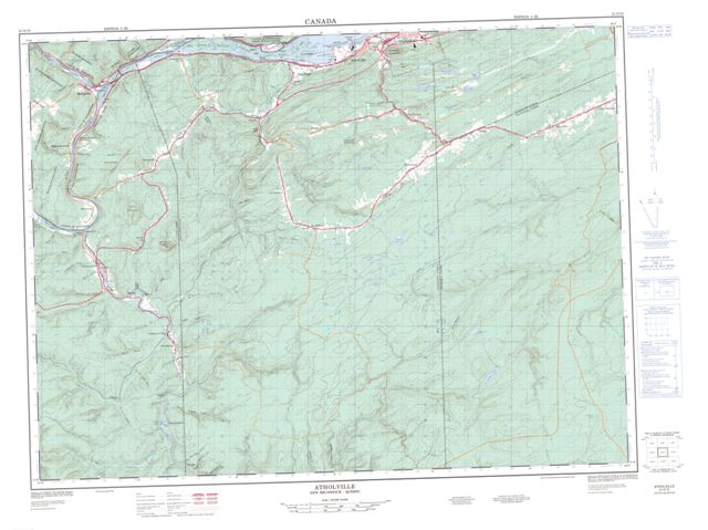 Atholville Topographic Paper Map 021O15 at 1:50,000 scale