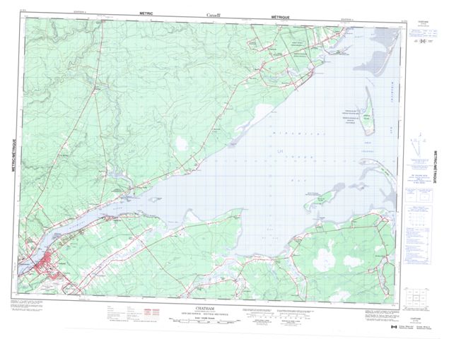Chatham Topographic Paper Map 021P03 at 1:50,000 scale