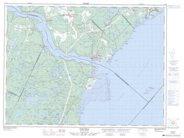 Tadoussac Topographic Paper Map 022C04 at 1:50,000 scale